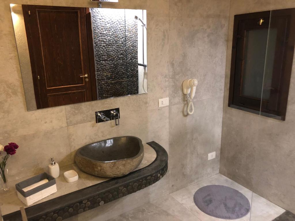 Koupelna v ubytování B&B Villa Loriana