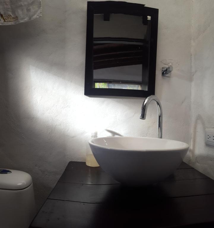 Koupelna v ubytování Hostal Casa Lantana