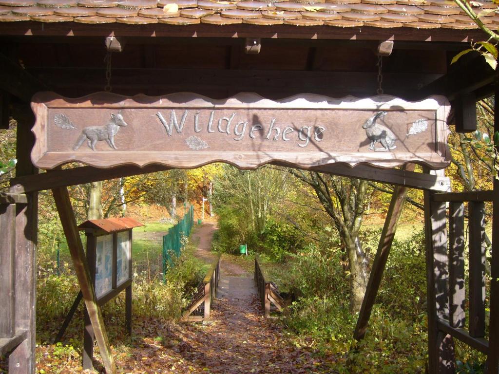 Zahrada ubytování Hotel Am Wildpark