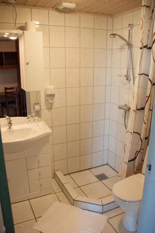 Koupelna v ubytování Havneby Kro