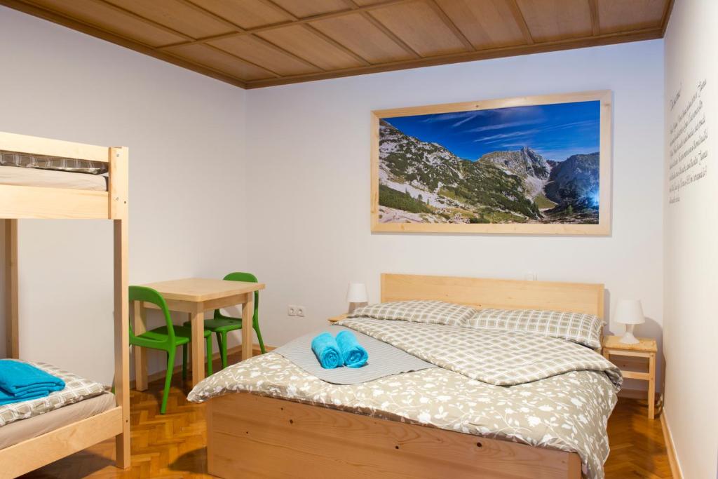 Postel nebo postele na pokoji v ubytování Vila Lipa