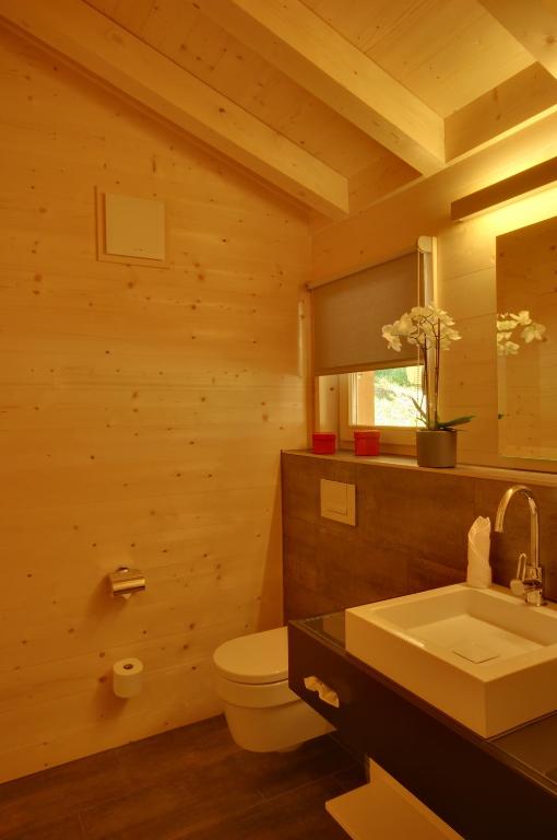 Koupelna v ubytování Schatzalp Hotel