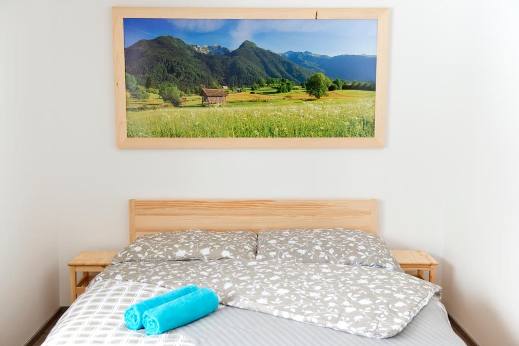 Postel nebo postele na pokoji v ubytování Vila Lipa