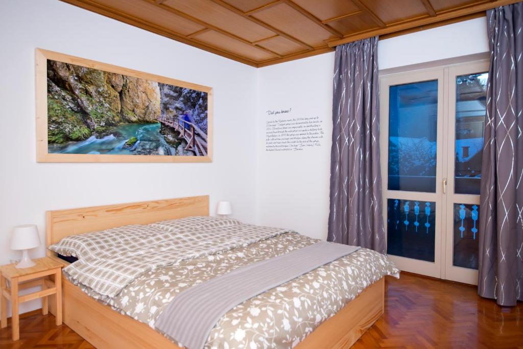 Postel nebo postele na pokoji v ubytování Vila Lipa