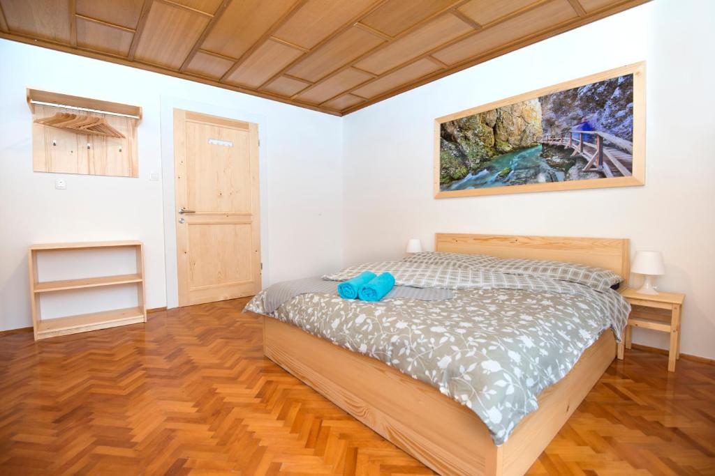 Postel nebo postele na pokoji v ubytování Vila Lipa