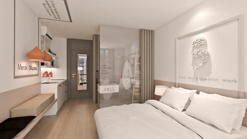 Posteľ alebo postele v izbe v ubytovaní Great Living Apartments