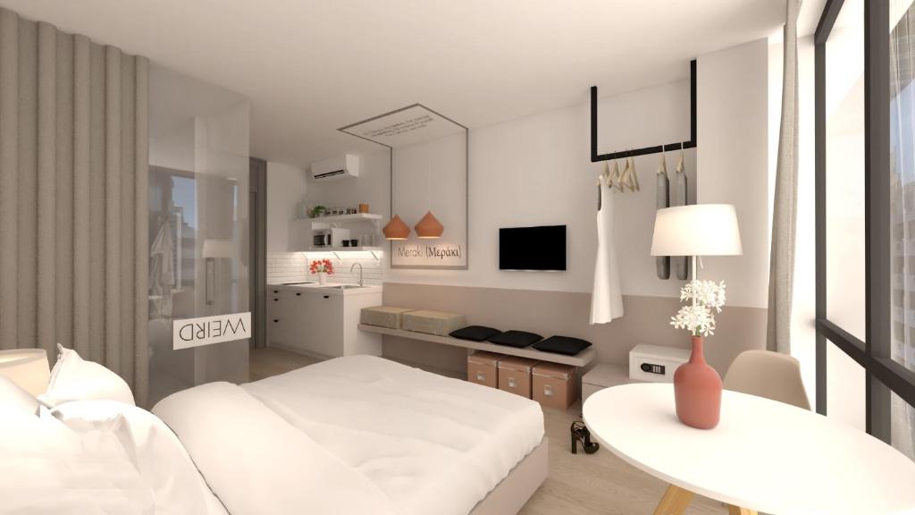 Posteľ alebo postele v izbe v ubytovaní Great Living Apartments