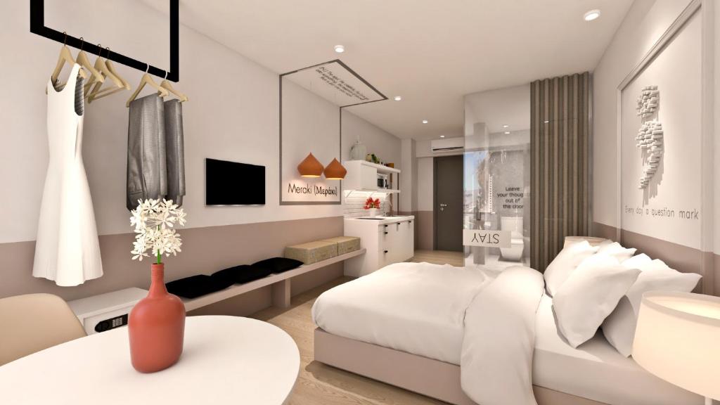 Posteľ alebo postele v izbe v ubytovaní Great Living Apartments
