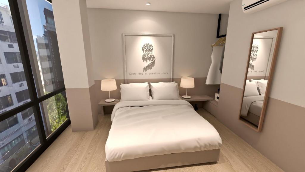 Posteľ alebo postele v izbe v ubytovaní Great Living Apartments