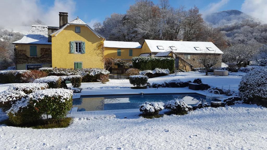 Maison d'hôtes Les 3 Baudets v zimě