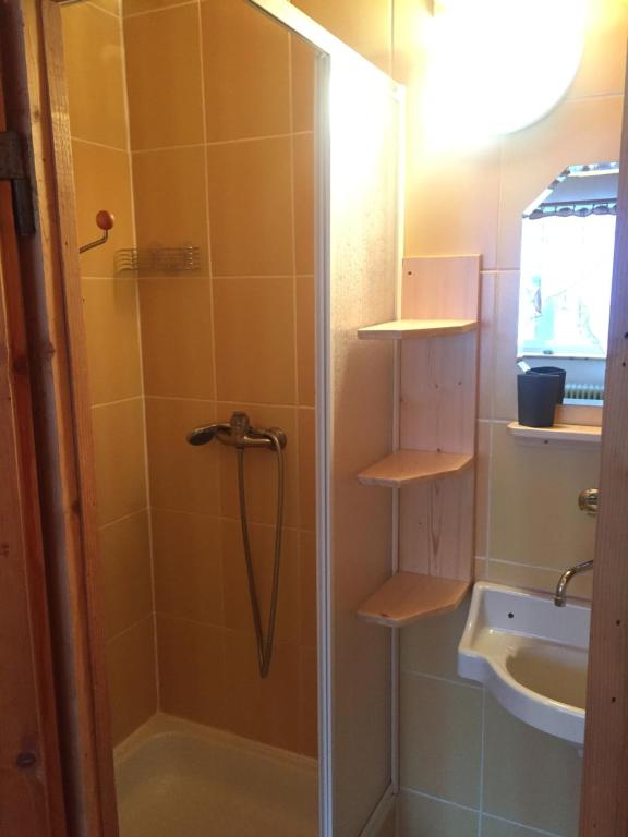 A bathroom at Privat Greta