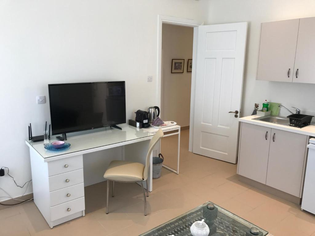 Kuchyň nebo kuchyňský kout v ubytování Avgi's Home
