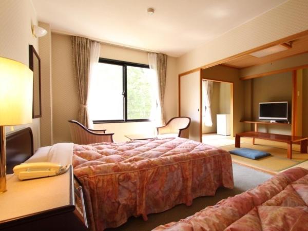 TV a/nebo společenská místnost v ubytování Azumino Hotaka View Hotel