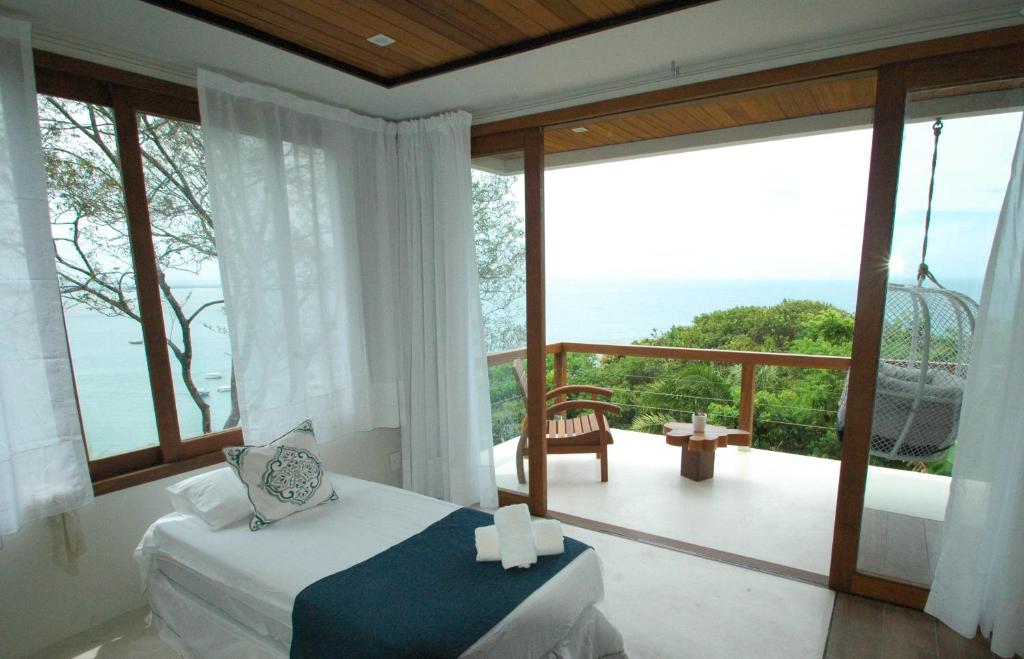 Postel nebo postele na pokoji v ubytování Casa con increible vista