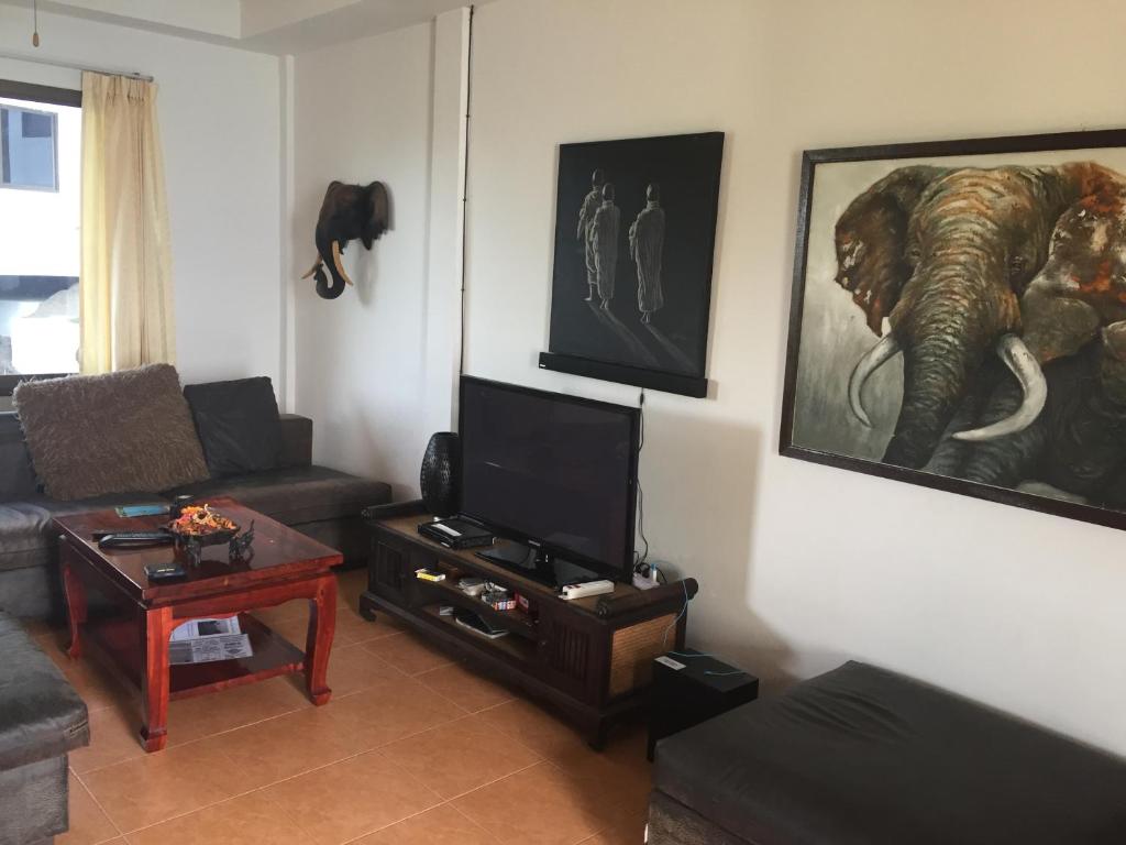 Area soggiorno di Ocean View Villa