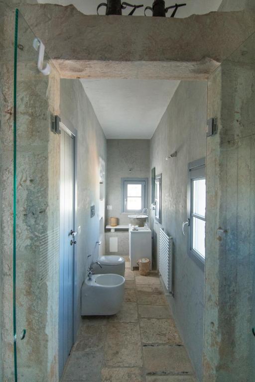Koupelna v ubytování Masseria Le Torri