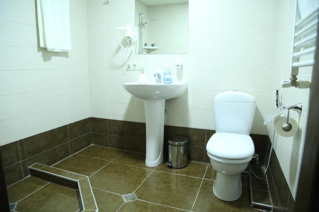 Koupelna v ubytování Hotel Reverence