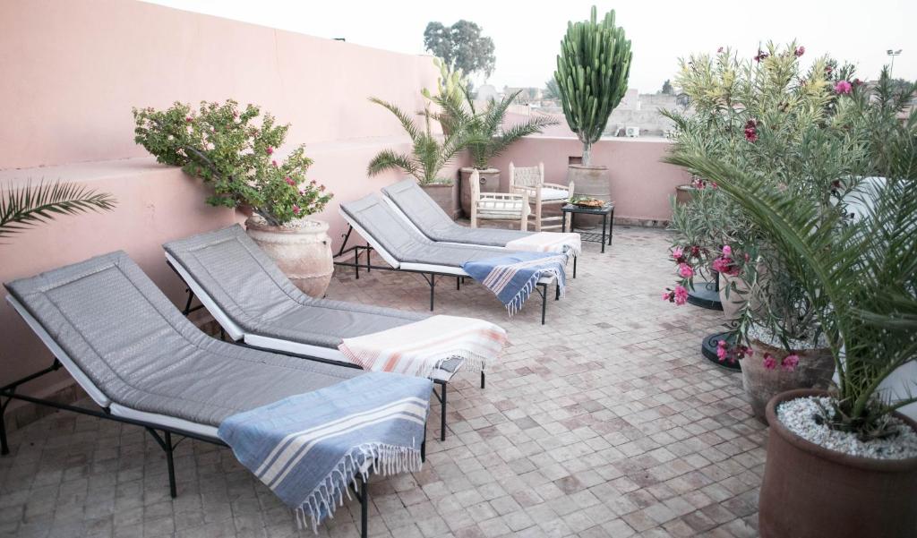 Zahrada ubytování Riad Dar More