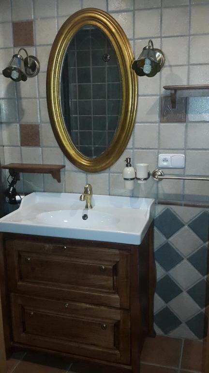 Koupelna v ubytování Apartmány Liška