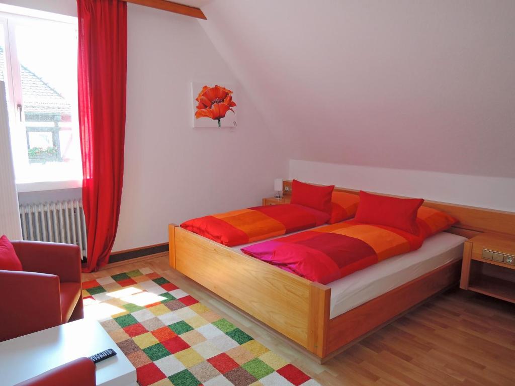 Postel nebo postele na pokoji v ubytování Hotel Sonne29