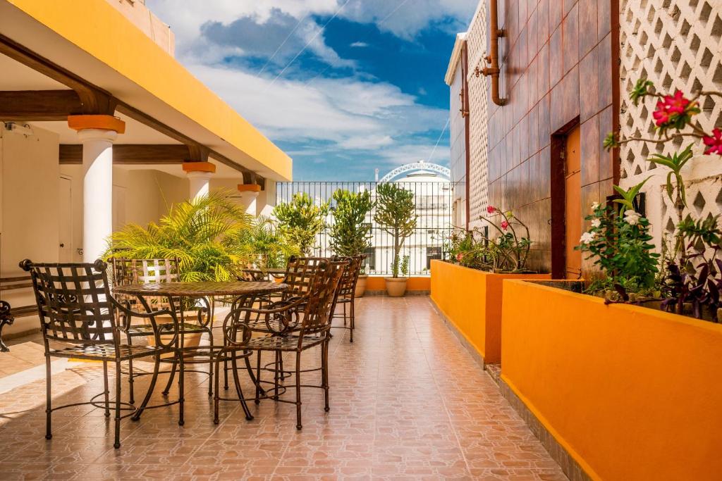 Balkón nebo terasa v ubytování Hotel Colonial de Merida