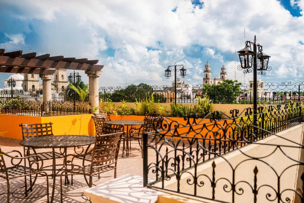 Balkón nebo terasa v ubytování Hotel Colonial de Merida