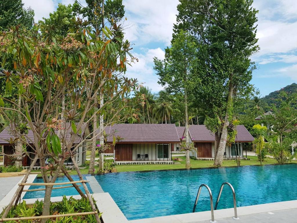 an image of a house with a swimming pool at Evergreen Koh Chang Resort in Ko Chang