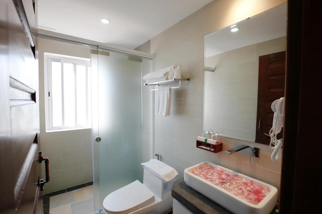 Koupelna v ubytování Zita Angkor Hotel