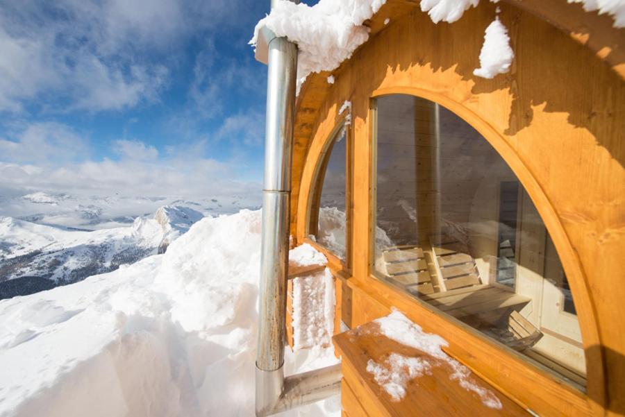 Rifugio La Para v zimě