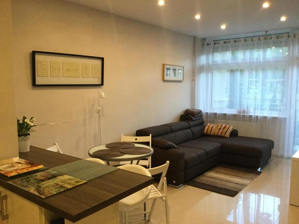 Posezení v ubytování Apartament Żagiel