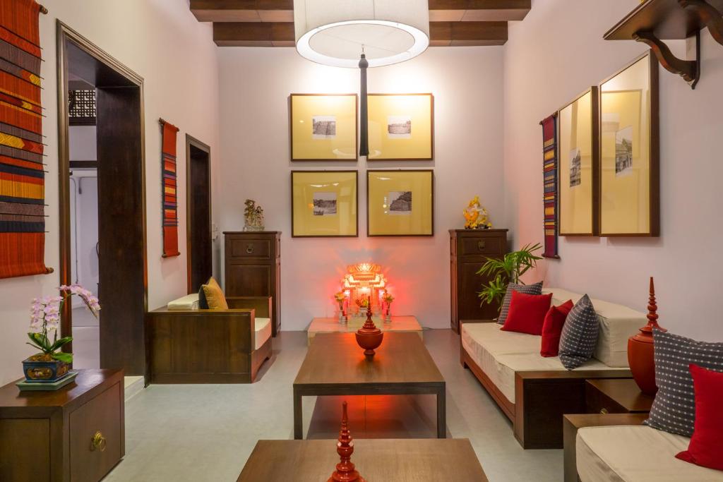 Posezení v ubytování Villa Lantara Chiangmai
