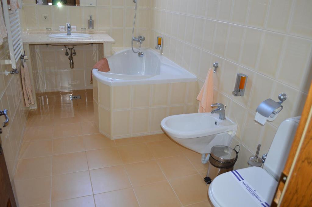 Koupelna v ubytování Hotel Complex Bahus