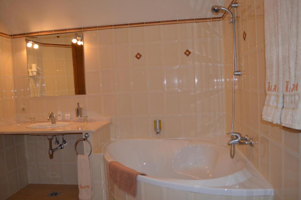Koupelna v ubytování Hotel Complex Bahus