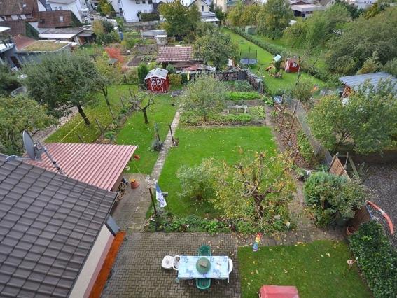 Jardín al aire libre en Apartment Moritz