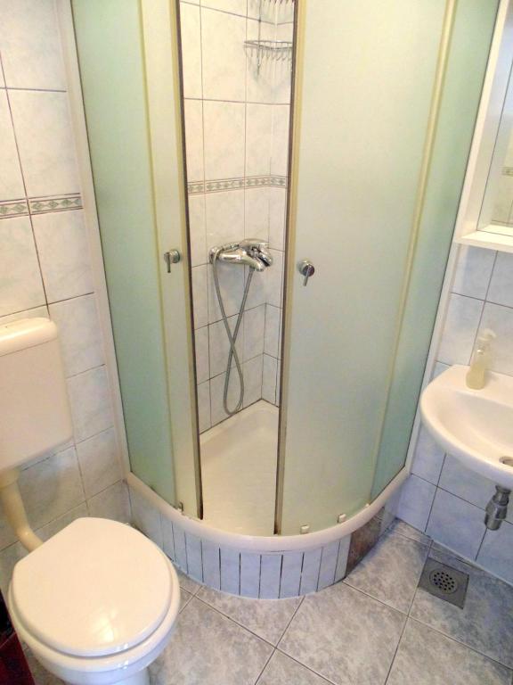 Koupelna v ubytování Guest House Petricevic