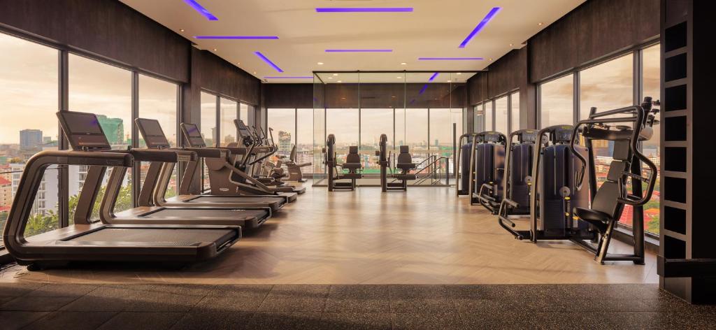 Fitness centrum a/nebo fitness zařízení v ubytování One Residence Hotel & Apartment