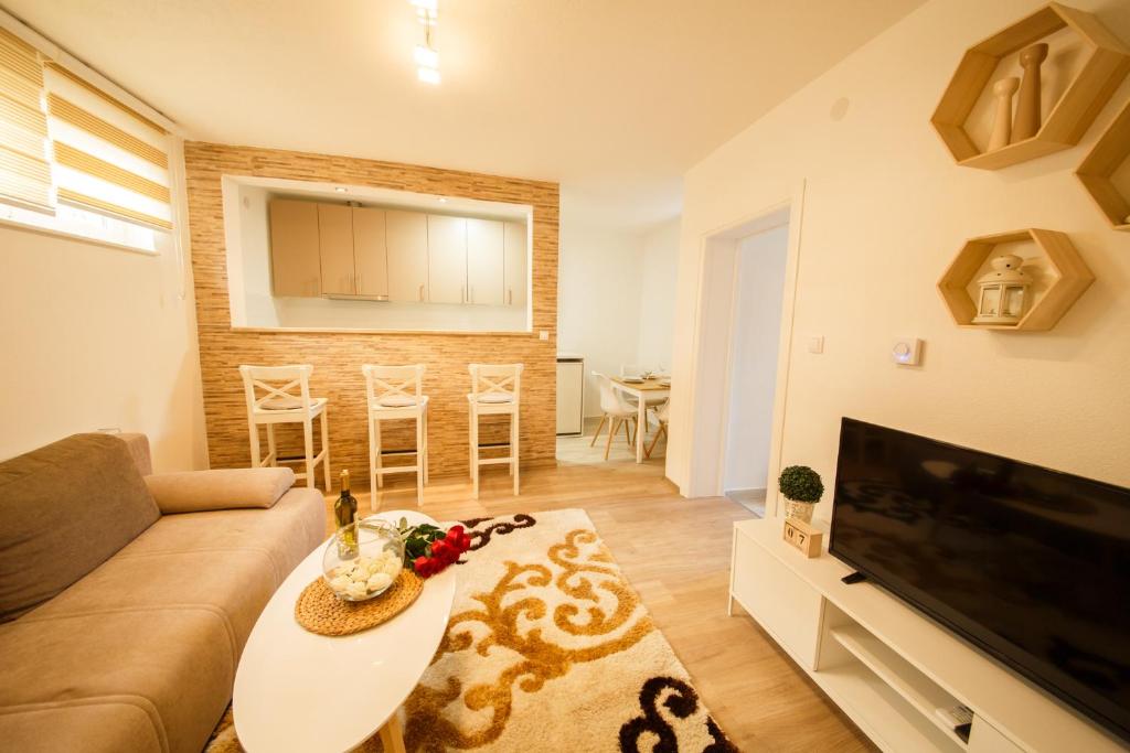 Prostor za sedenje u objektu Apartman Top Spot