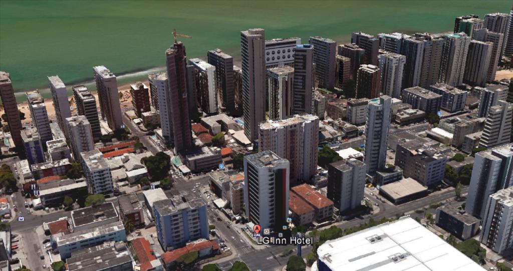 Uma visão geral de Recife ou uma vista da cidade tirada do hotel