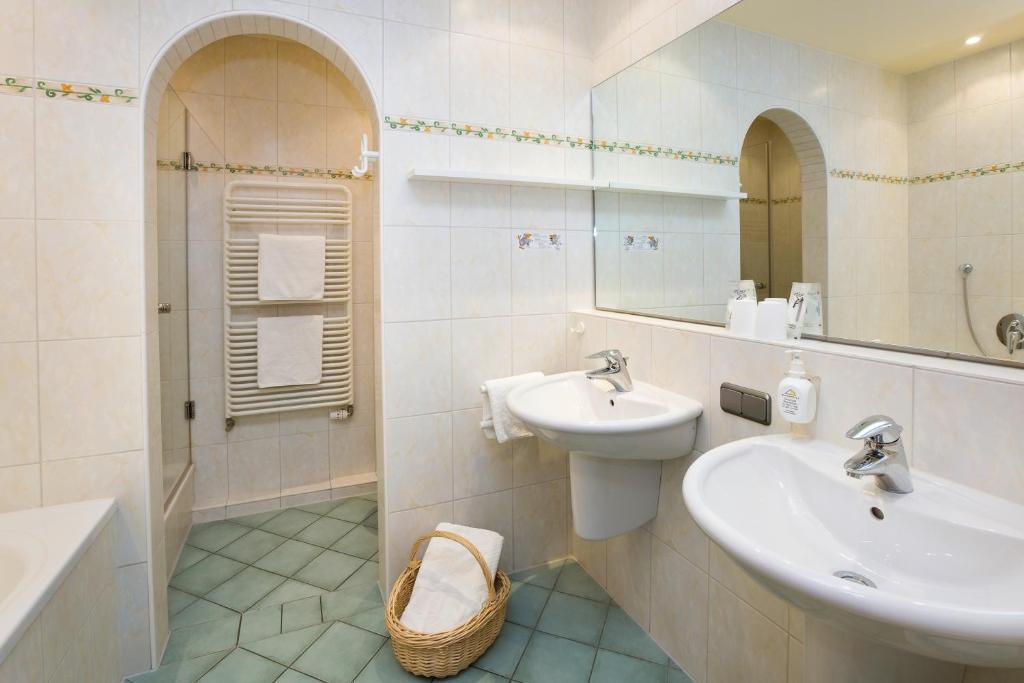 Koupelna v ubytování Ringhotel Nebelhornblick
