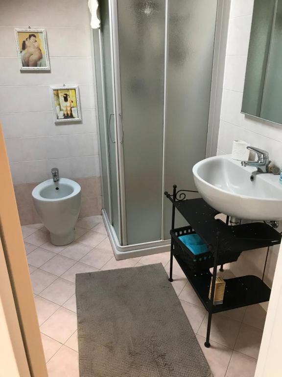 Koupelna v ubytování B&B Lodi Centro