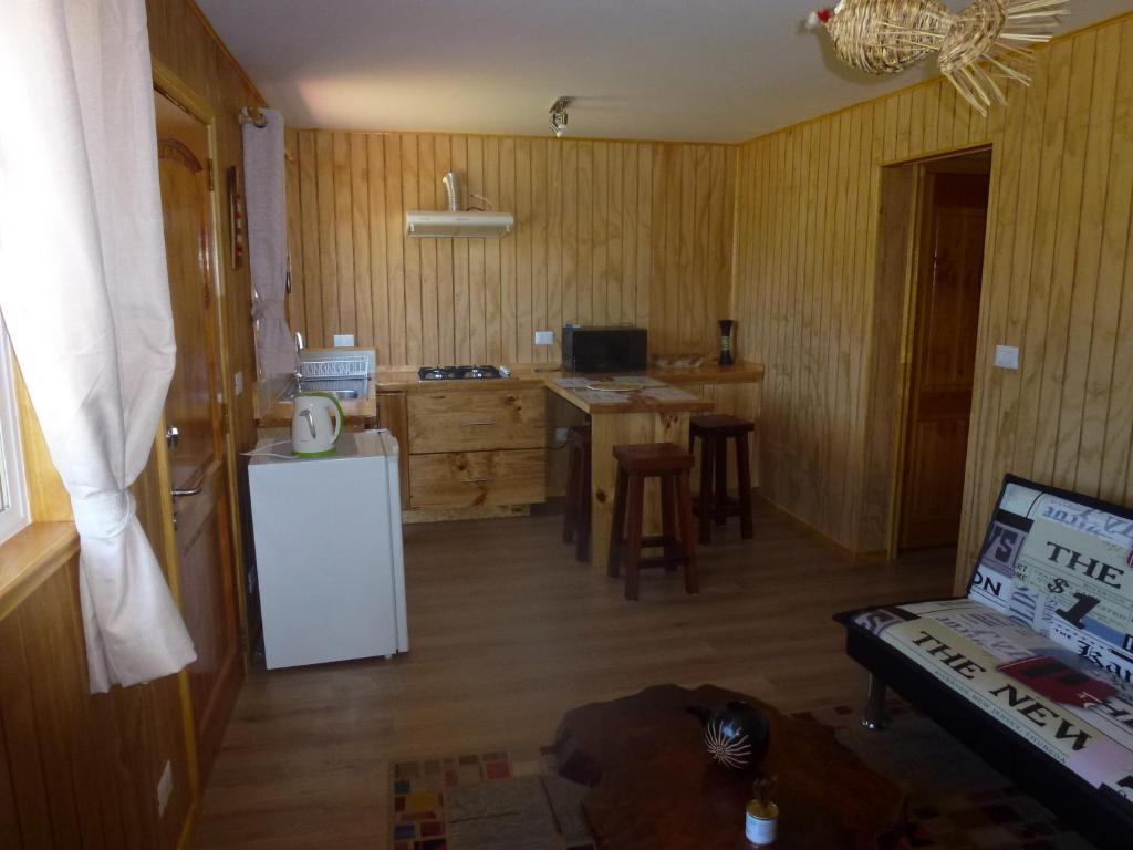 Kuchyň nebo kuchyňský kout v ubytování Cabanas los picaflores
