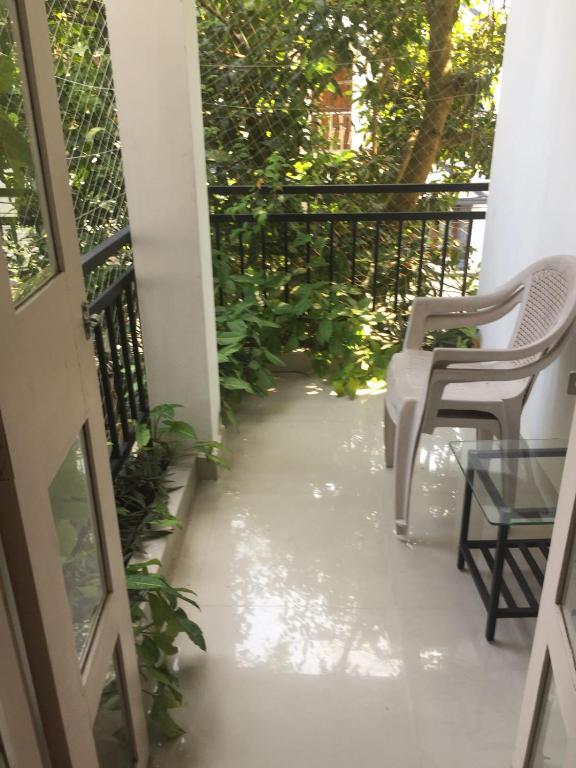 Balkón nebo terasa v ubytování Nathans Holiday Home