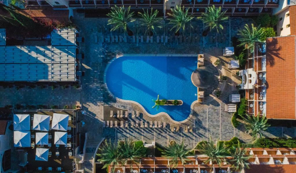 an overhead view of a swimming pool at a resort at Napa Plaza Hotel (Adults Only) in Ayia Napa