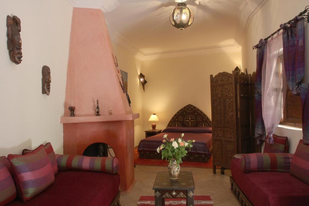 Posezení v ubytování Riad petit Karmela