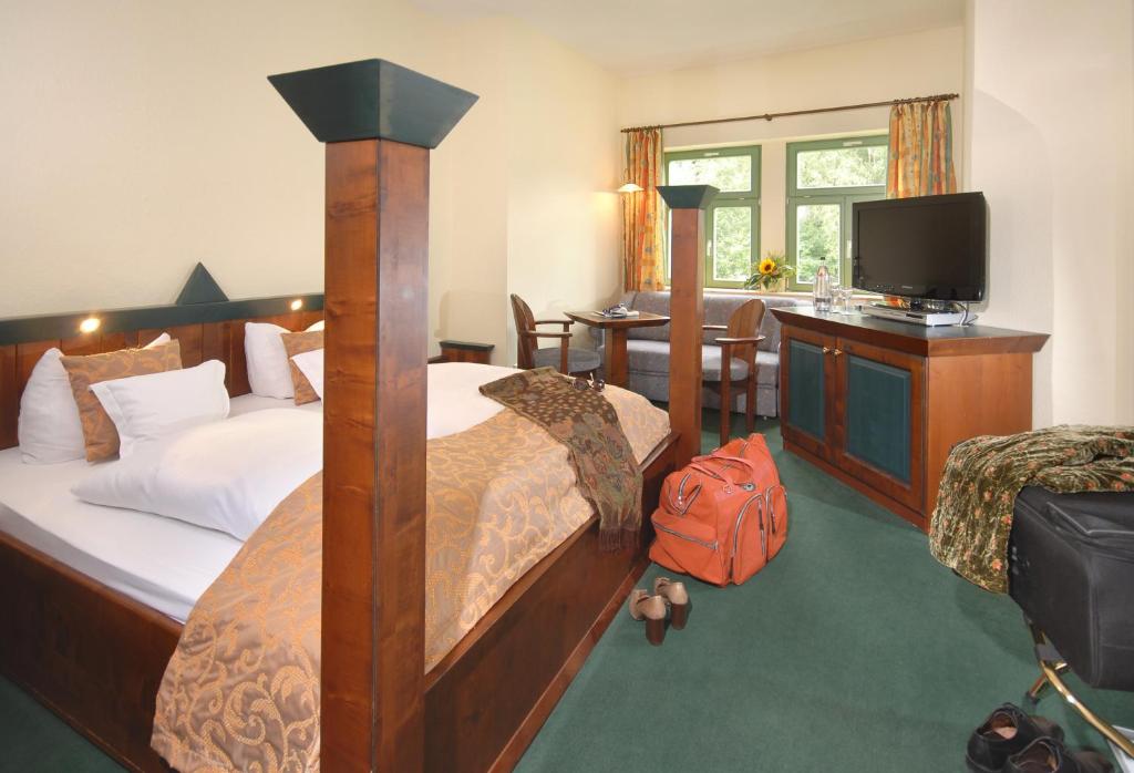 TV a/nebo společenská místnost v ubytování Hotel Saigerhütte