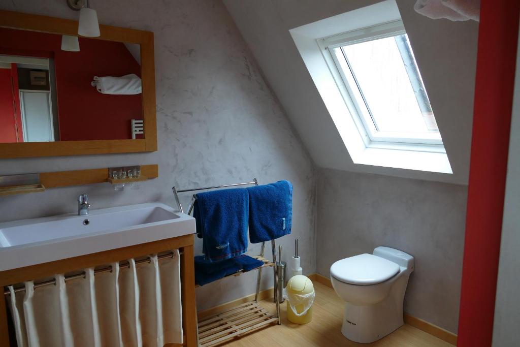 Koupelna v ubytování Cosmeur B&B