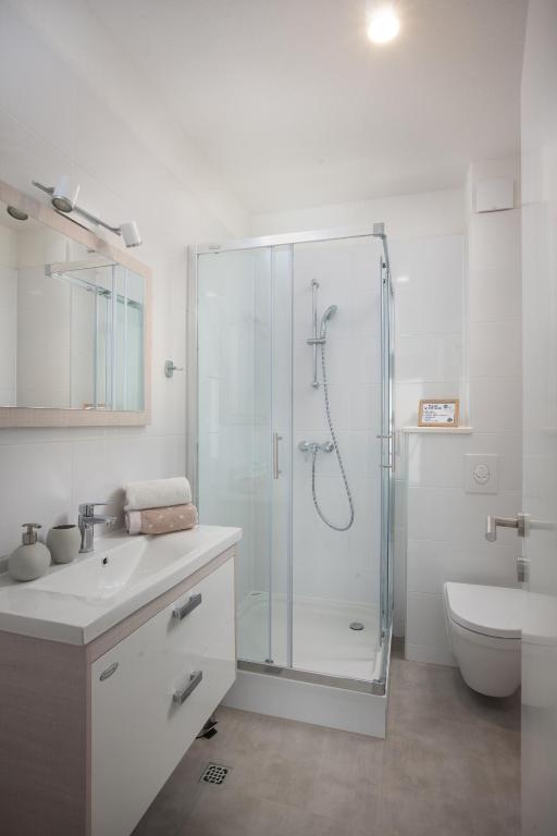Koupelna v ubytování Apartment Penthouse Mak