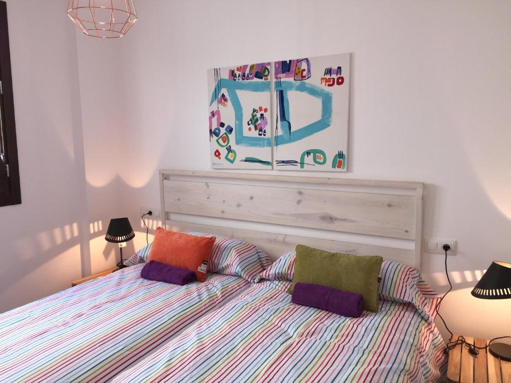 Postel nebo postele na pokoji v ubytování Apartaments Center 2 bedrooms