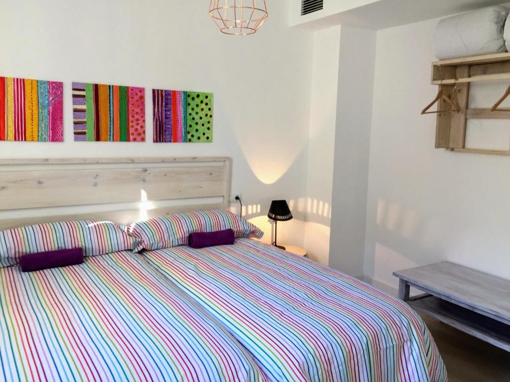 Postel nebo postele na pokoji v ubytování Apartaments Center 2 bedrooms