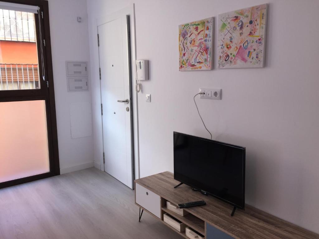TV a/nebo společenská místnost v ubytování Apartaments Center 2 bedrooms